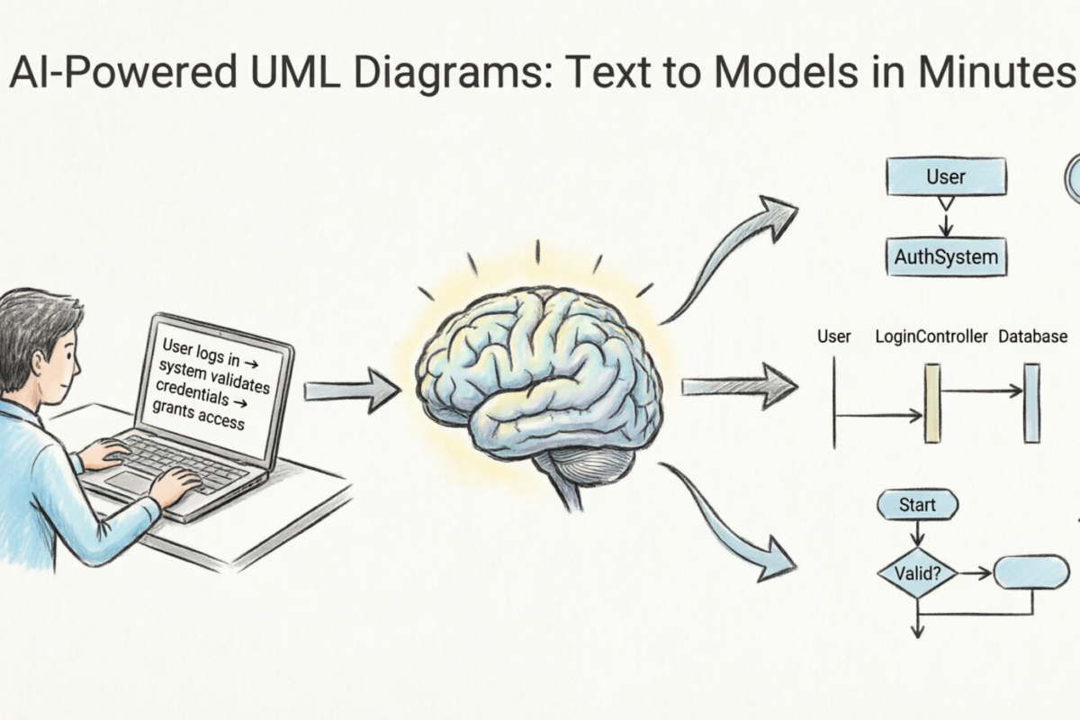 AI驱动的UML图：如何使用Visual Paradigm在几分钟内生成完整的软件模型