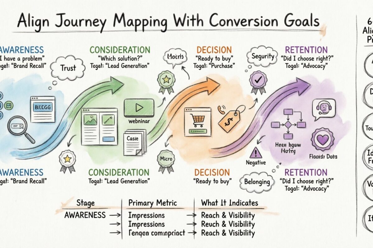 Customer-Journey-Mapping: Richten Sie das Journey-Mapping an den Konversionszielen aus