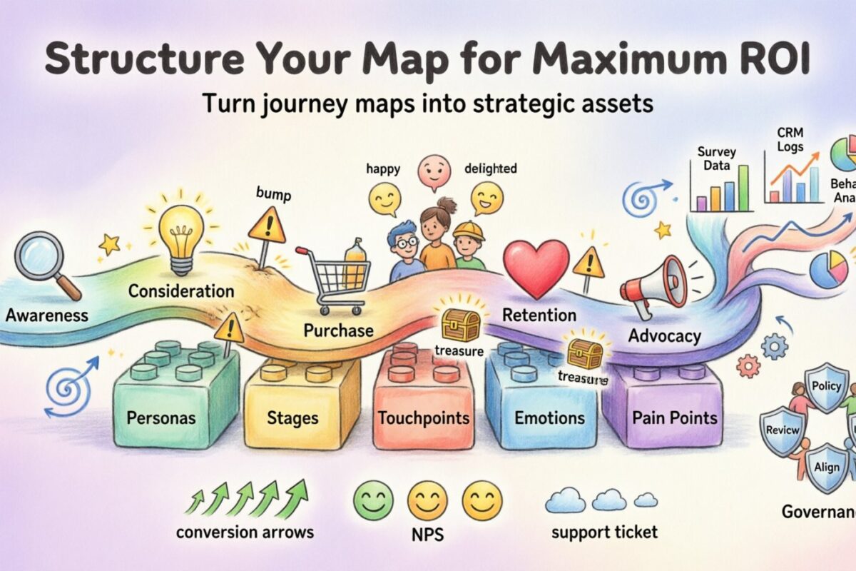 Customer-Journey-Mapping: Strukturieren Sie Ihre Karte für maximale Rendite