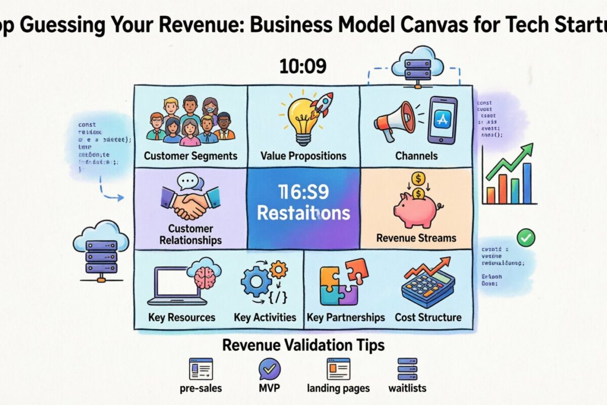 Hör auf, deine Einnahmen zu raten: Die vollständige Schritt-für-Schritt-Anleitung zum Business Model Canvas für Tech-Startups Hör auf, deine Einnahmen zu raten: Die vollständige Schritt-für-Schritt-Anleitung zum Business Model Canvas für Tech-Startups