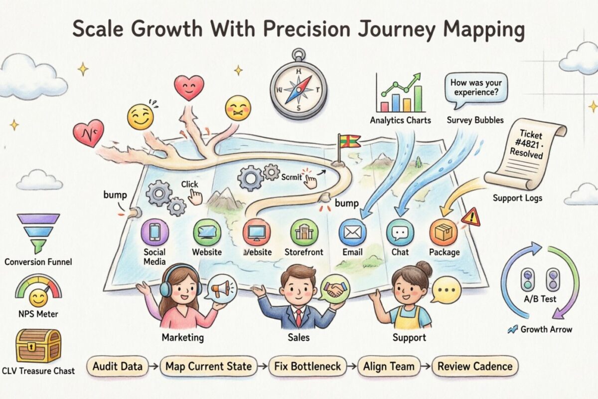 Mapa del Recorrido del Cliente: Escala el Crecimiento con un Mapa Preciso del Recorrido del Cliente Mapa del Recorrido del Cliente: Escala el Crecimiento con un Mapa Preciso del Recorrido del Cliente