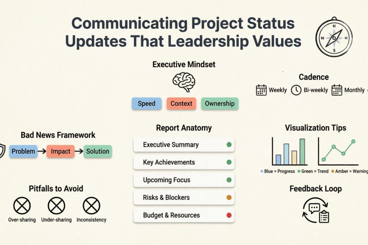 Guía de Gestión de Proyectos: Comunicando Actualizaciones de Estado del Proyecto que la Dirección Valora