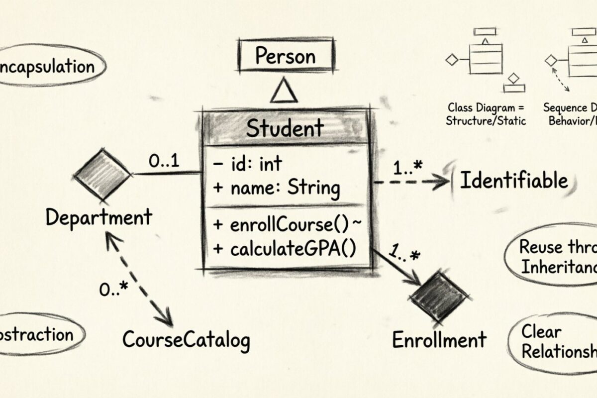 P&R: Respondiendo a las 20 preguntas más frecuentes de estudiantes sobre diagramas de clases y su papel en la ingeniería de software