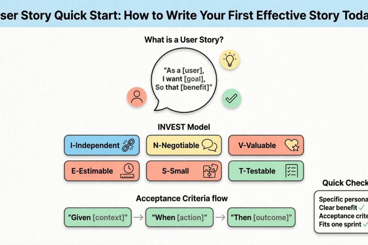 Inicio rápido de la historia de usuario: cómo escribir tu primera historia efectiva hoy