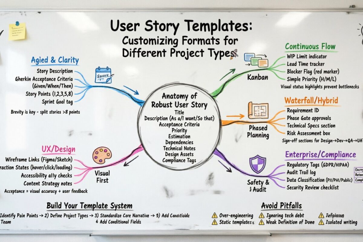 Plantillas de historias de usuario: personalización de formatos para diferentes tipos de proyectos Plantillas de historias de usuario: personalización de formatos para diferentes tipos de proyectos