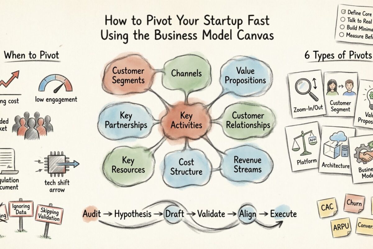 Cómo pivotar rápidamente tu startup usando el Canvas del Modelo de Negocio: Una profundización estratégica