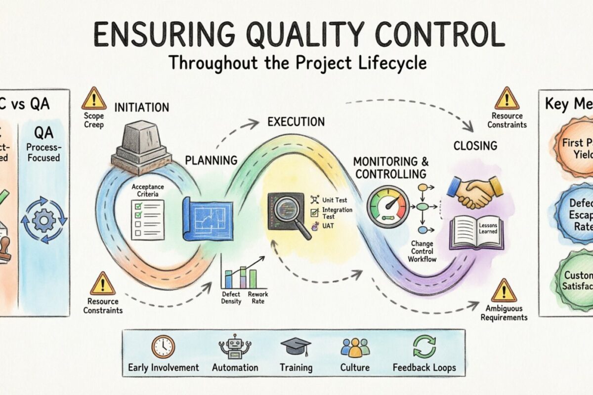 Guide de gestion de projet : assurer le contrôle de qualité tout au long du cycle de vie du projet