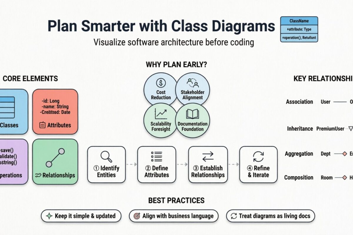 Aperçu stratégique : comment utiliser les diagrammes de classes pour planifier les architectures logicielles complexes dès le début