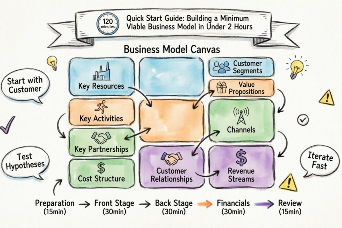 Guide de démarrage rapide : Construire un modèle d’entreprise viable minimal en moins de 2 heures