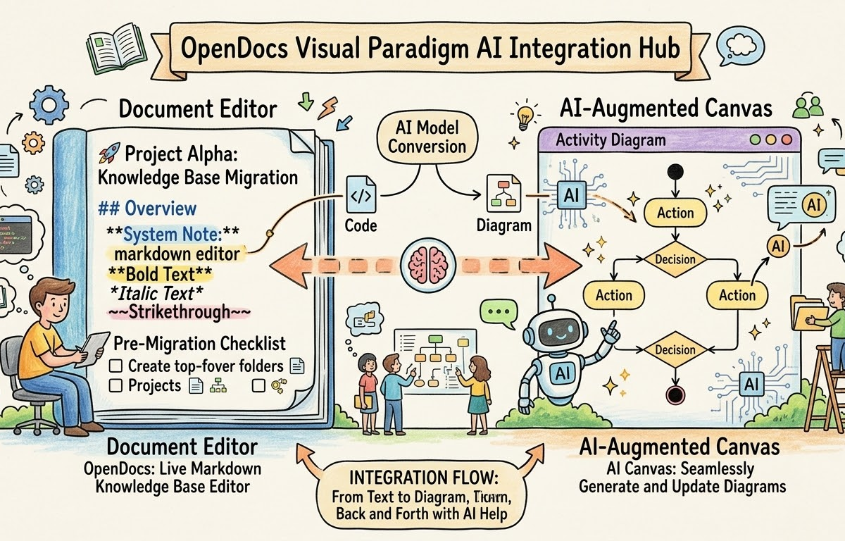 Uma Revisão Abrangente dos Quatro Pilares de Inteligência Artificial do Visual Paradigm