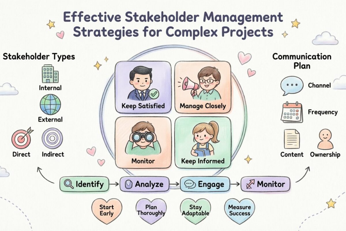 Guia de Gestão de Projetos: Estratégias Efetivas de Gestão de Stakeholders para Projetos Complexos