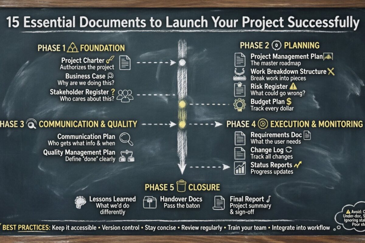 Guia de Gestão de Projetos: Documentação Essencial Necessária para Lançar um Projeto com Sucesso