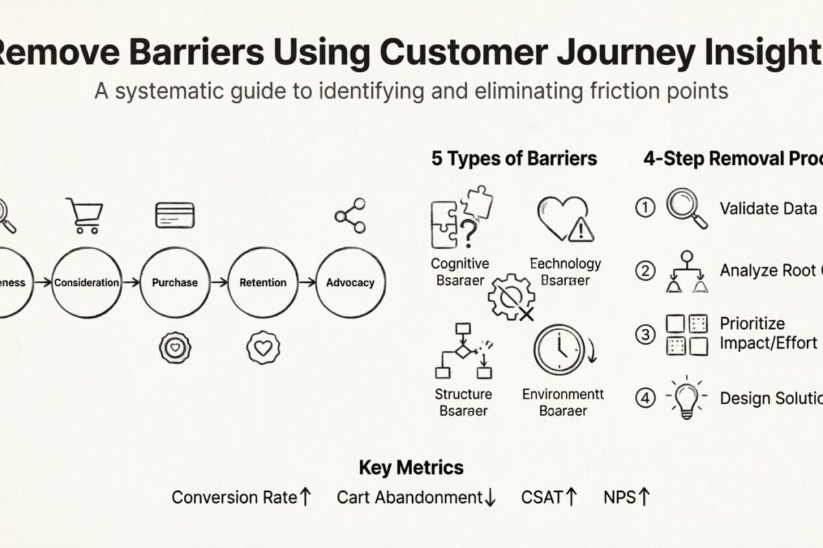 Mapeamento da Jornada do Cliente: Remova Barreiras Usando Insights da Jornada do Cliente