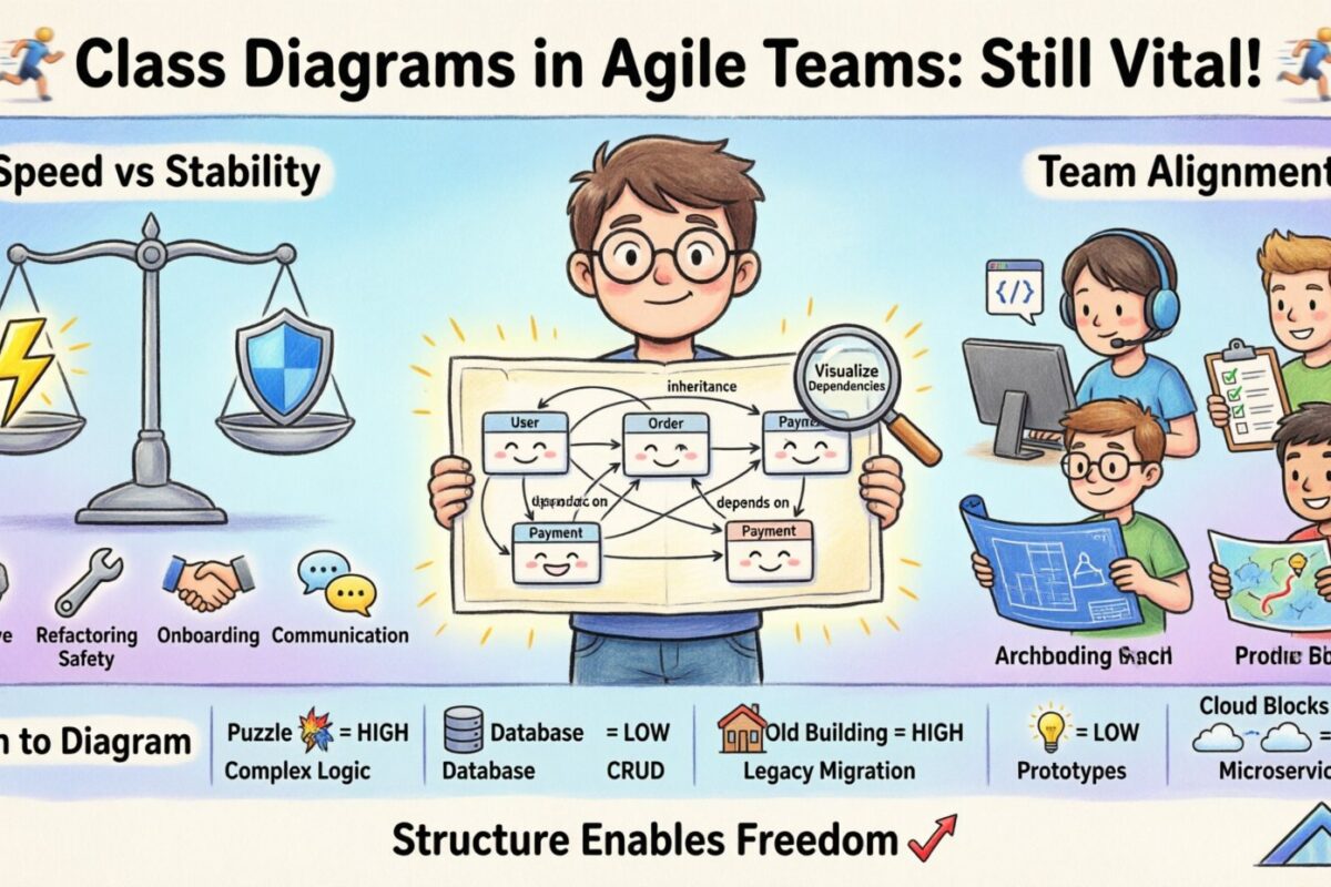 Vai trò của sơ đồ lớp trong các đội ngũ Agile: Tại sao chúng vẫn còn thiết yếu trong phát triển hiện đại Vai trò của sơ đồ lớp trong các đội ngũ Agile: Tại sao chúng vẫn còn thiết yếu trong phát triển hiện đại