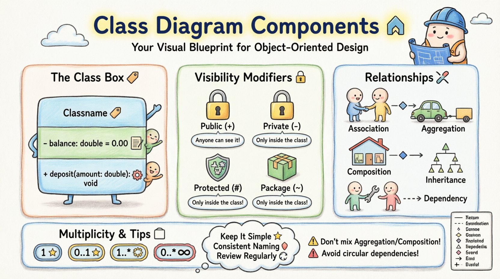The Complete Breakdown of Class Diagram Components: What Every Beginner Must Know Before Coding The Complete Breakdown of Class Diagram Components: What Every Beginner Must Know Before Coding