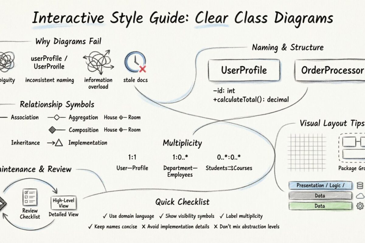 Interactive Style Guide: Writing Clear Class Diagrams That Any Team Can Understand