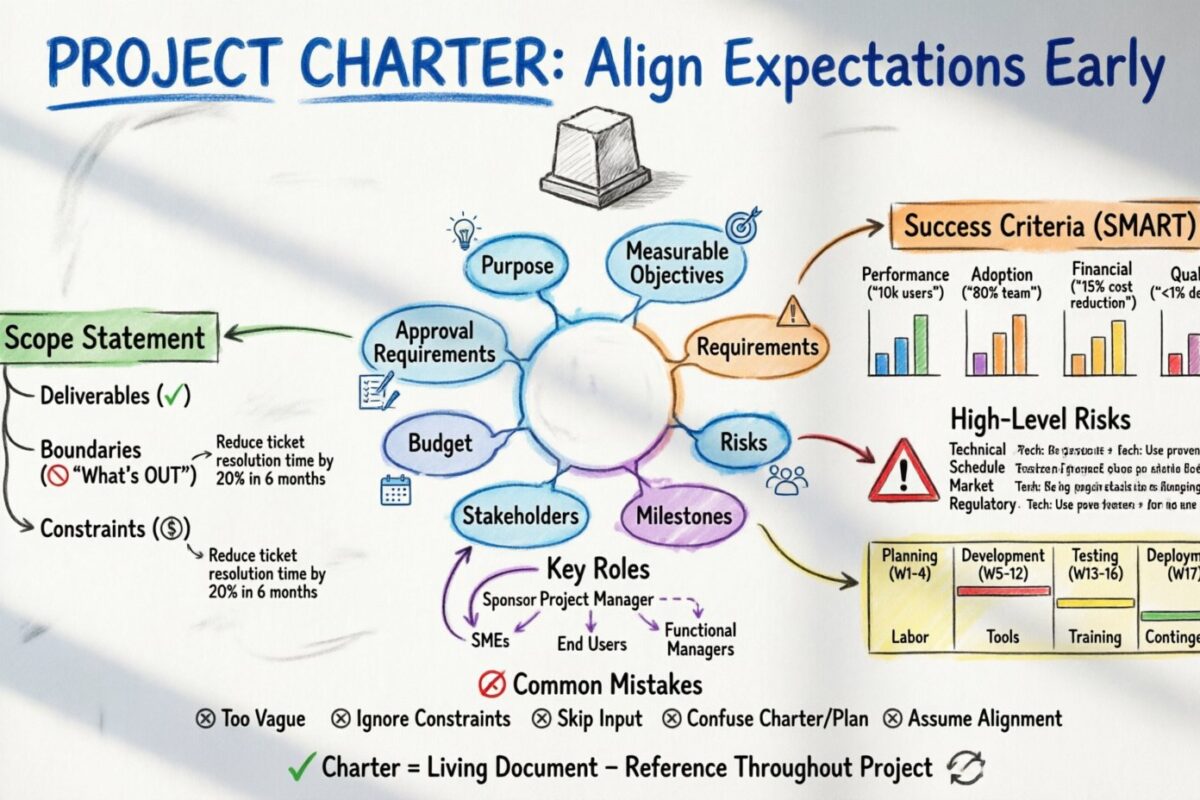 Writing Clear Project Charters to Align Expectations Early
