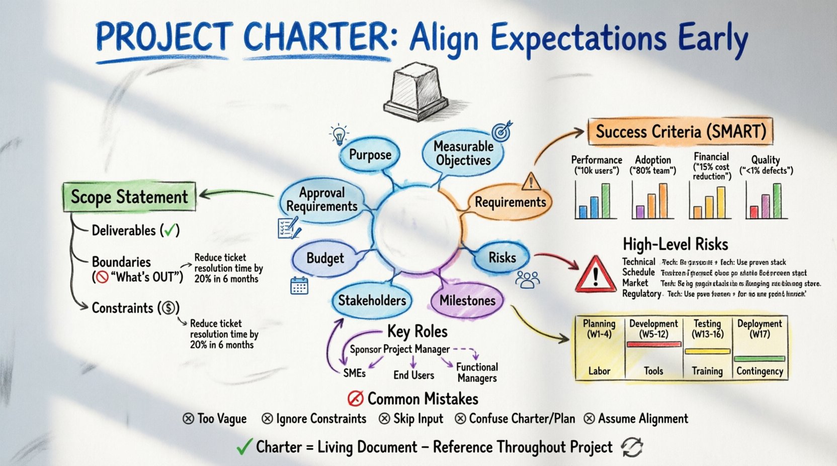 Writing Clear Project Charters to Align Expectations Early