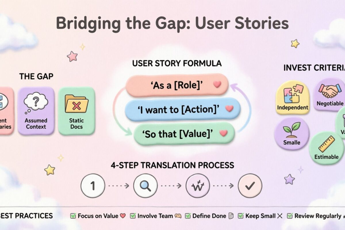 Bridging the Gap: Translating Business Needs into Clear User Stories Bridging the Gap: Translating Business Needs into Clear User Stories