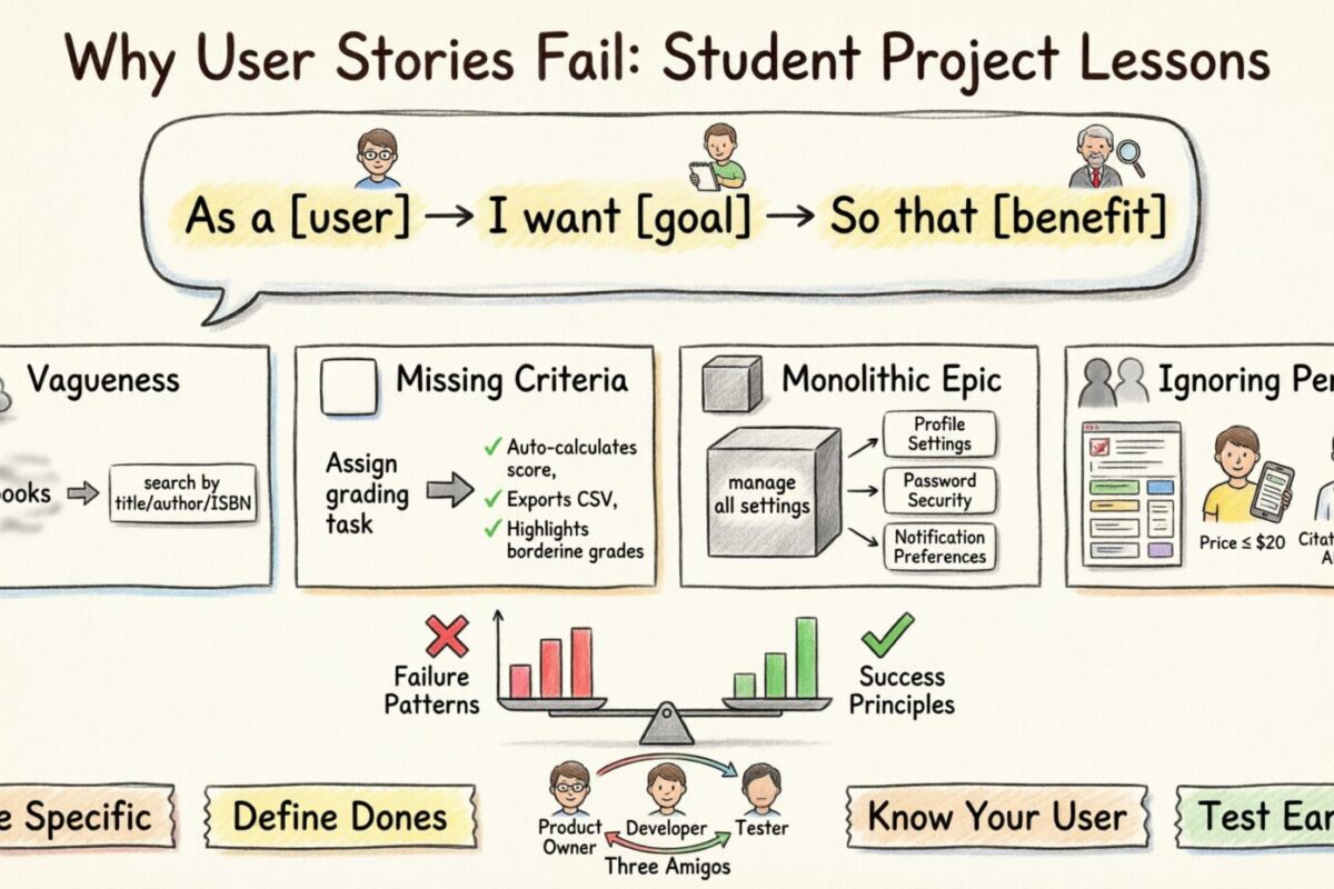 Why User Stories Fail: Analyzing Real Student Project Examples Why User Stories Fail: Analyzing Real Student Project Examples