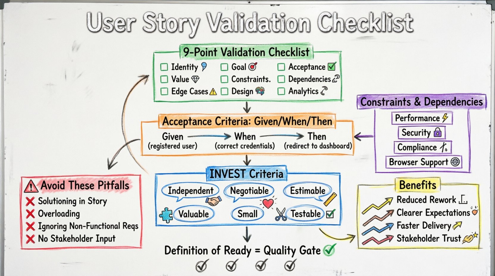 User Story Checklist: Ensure Every Requirement Is Valid Before Coding User Story Checklist: Ensure Every Requirement Is Valid Before Coding