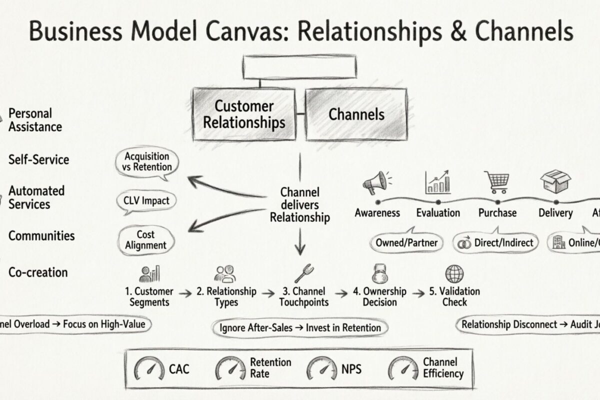 The Comprehensive Walkthrough: Mapping Relationships and Channels in Your Business Model Canvas