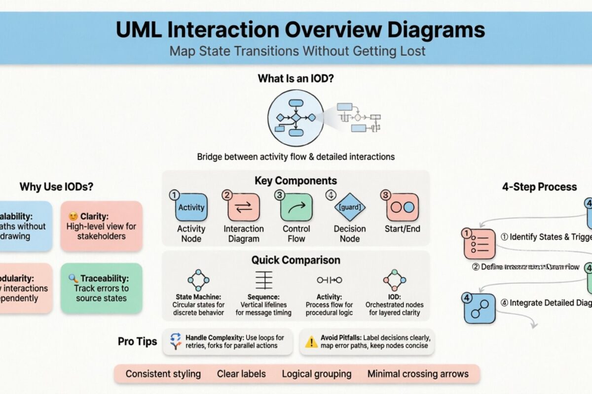 Tutorial: How to Map State Transitions with UML Interaction Overview Diagrams Without Getting Lost