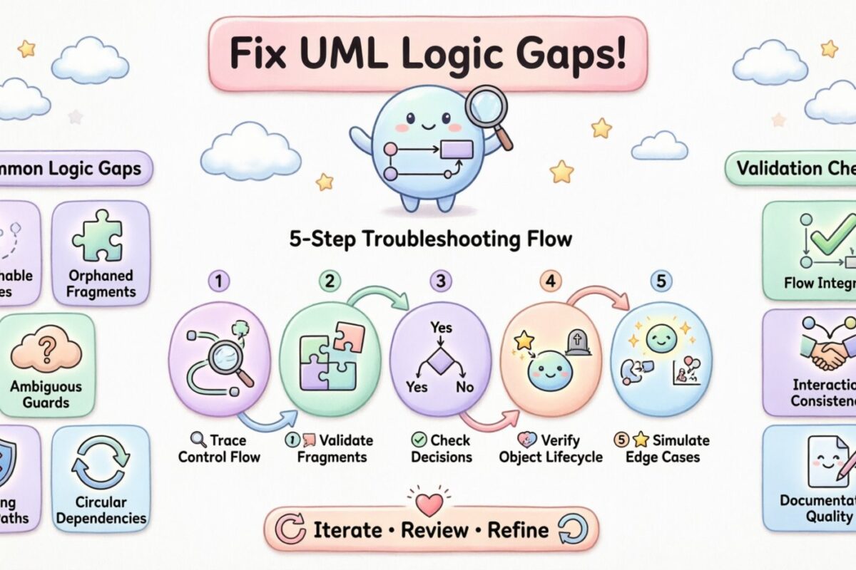 Troubleshooting Your UML Interaction Overview Diagram: Fixing Logic Gaps Before They Cause Confusion Troubleshooting Your UML Interaction Overview Diagram: Fixing Logic Gaps Before They Cause Confusion